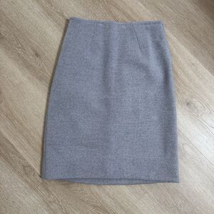 VTG 60s Pencil Skirt Gray Italy 100% Wool Knit Sz 10 2 4 Coltalia Imports